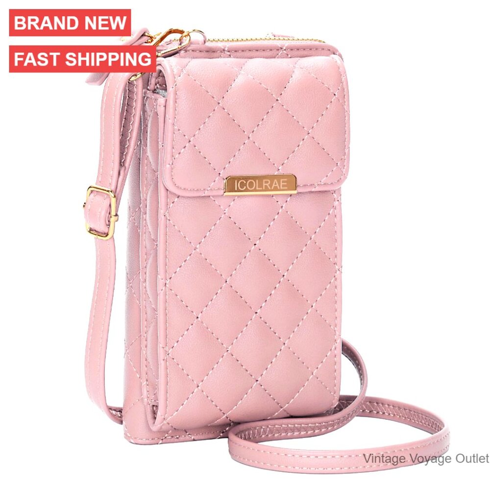 Small Crossbody Bag Vegan Leather Wallet With Card Slots For Phone